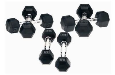 Dumbbells zeskant - Hexagonaal 20 kg per paar