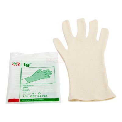 TG kant en klaar verband handschoen 100% ongebleekt katoen