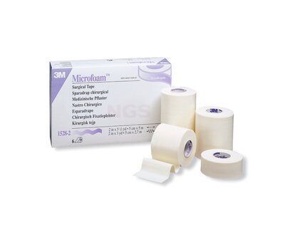 3M Microfoam 1528-2 hechtpleister 5 cm x 5 meter à 6 stuks - ACTIE