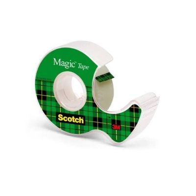 3M Scotch Magic onzichtbaar plakband 19 mm x 7,5 meter met plakbandhouder