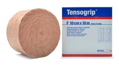 Tensogrip elastisch buisverband beige F - bovenbeen medium
