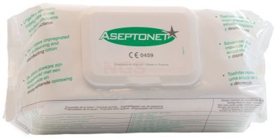 Aseptonet desinfectie doekjes 18 cm x 20 cm THT 08-2026
