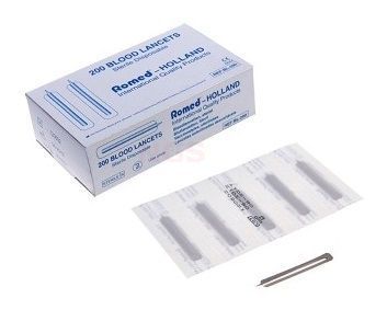 Blarenprikkers - bloedlancetten doosje à 200 stuks