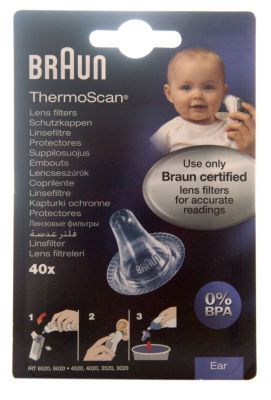 Braun - Welch Allyn ThermoScan lensfilters 2 x LF20 à 40 stuks