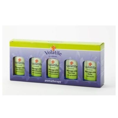 Volatile massageolie cadeauverpakking 5 stuks à 30 ml