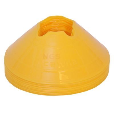 Vloermarkers - markeerschijven H6 cm Ø20 cm geel à 10 stuks