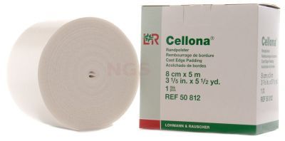 Cellona randpolstervilt zelfklevend 8 cm x 5 meter 2 mm wit