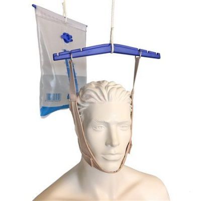 Cervicaal tractieapparaat - Glisson hoofdbandage - waterzak