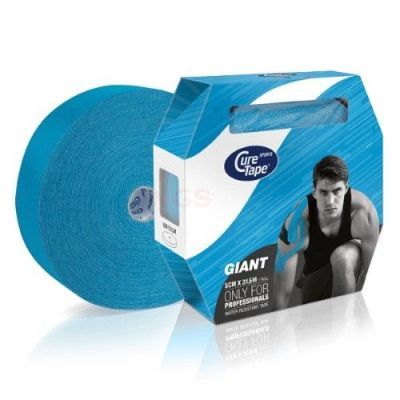 CureTape Sports Giant 5 cm x 31,5 meter wrs blauw