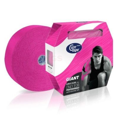 CureTape sports Giant 5 cm x 31,5 meter wrs roze