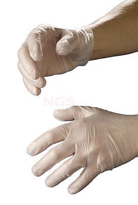 Vinyl handschoenen Large per paar verpakt