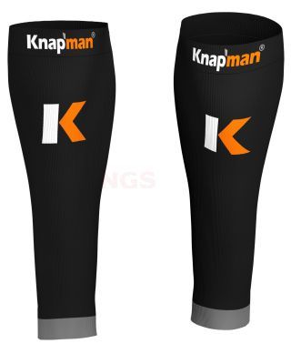 Knapman Active Strong compressie kuit sleeves zwart