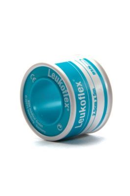 Leukoflex transparante fixatiepleister 2,5 cm x 5 meter