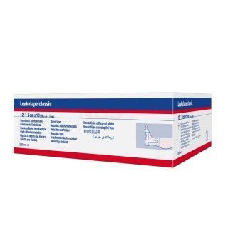 Leukotape classic sporttape 2 cm x 10 meter doos à 12 stuks wit