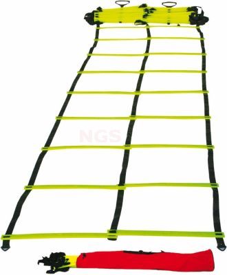 Dubbele speedladder, agility ladder, trainingsladder 4,5 meter