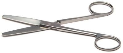 Schaar stomp - stomp 14 cm rvs uitvoering