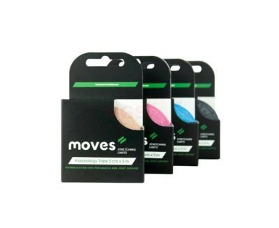 MoVeS kinesiology tape 5 cm x 5 meter – verkrijgbaar in 4 kleuren