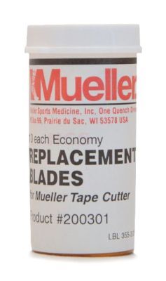 Mueller tape cutter - tapesnijder economy reserve mesjes á 10 stuks