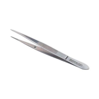 Splinterpincet met geleidestift 11 cm rvs uitvoering