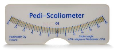 Pedi-Scoliometer om de assymetrie van de rug te meten