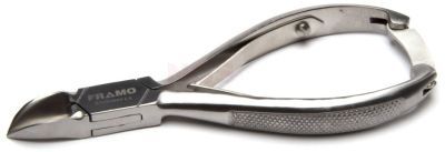 Nageltang gebogen met kruisveer 14 cm rvs uitvoering