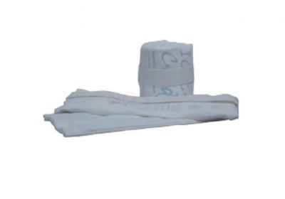 Reusable badstof coldpackhouder met klittenband sluiting 12 cm x 29 cm