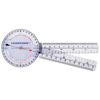 SAEHAN kunststof goniometer 20 cm 0° tot 360° per 1°