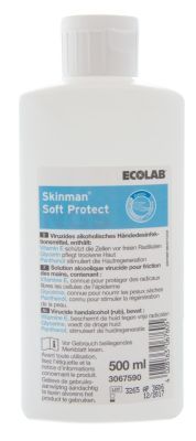 Skinman Soft Protect Ecolab handdesinfectie lotion 500 ml met vitamine E, glycerine en panthenol