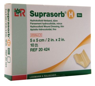 Suprasorb H Hydrocolloid Thin 5 cm x 5 cm à 10 stuks