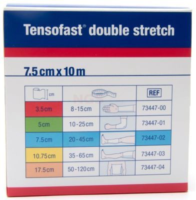 Tensofast double stretch 5 cm x 10 meter groen