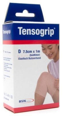 Tensogrip elastisch buisverband beige D - 7,5 cm x 1 meter enkel - kuit