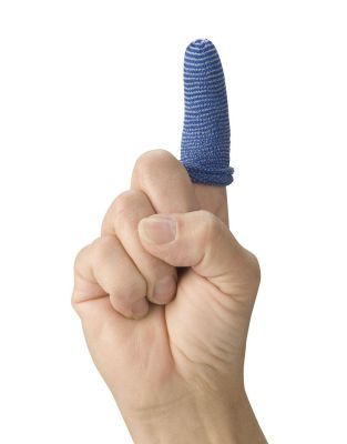 Vingerbob buisvormig vingerverband Large blauw à 5 stuks