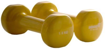 MamboMax vinyl dumbbells - 1,5 kg - per paar - rood
