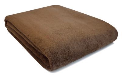 Warmtedeken "Warmup" 150 cm x 200 cm 350g/m² donkerbruin