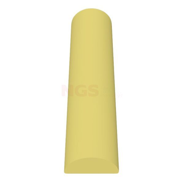 Enkelrol - knierol 15 x 65 x 7,5 cm antraciet coating Type II verticaal