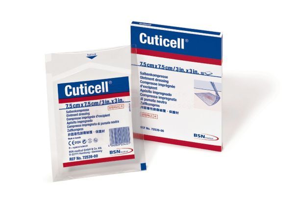 Cuticell Contact Siliconen contactlaag 7,5 cm x 10 cm per 5 stuks