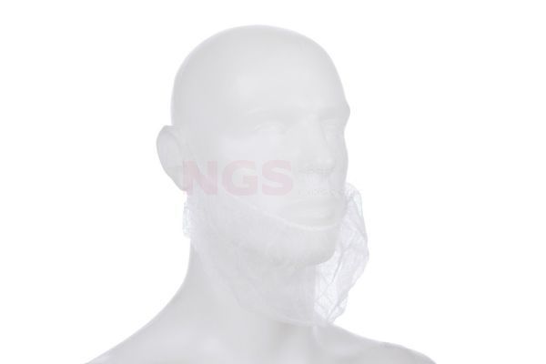 Disposable baardmasker doos à 100 stuks wit