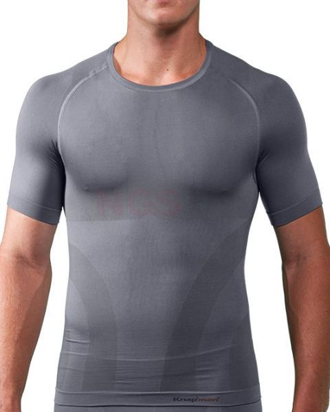 Zoned Compression Shirt Crew-Neck Ultimate Sport Performance 20 grijs