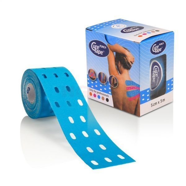 CureTape Punch 5 cm x 5 meter blauw