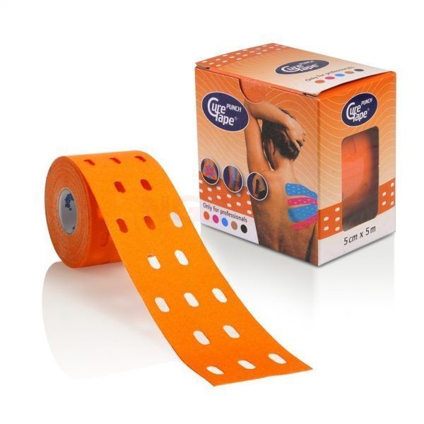 CureTape Punch 5 cm x 5 meter oranje