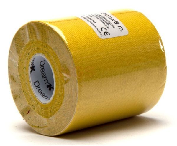 Dream K tape 7,5 cm x 5 meter geel