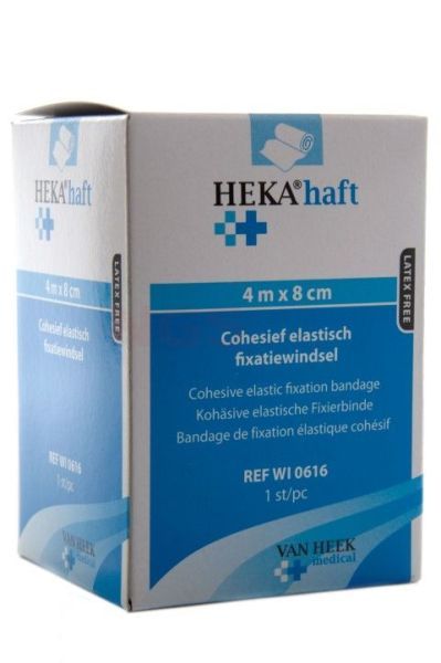 Hekahaft fixatiewindsel 8 cm x 4 meter