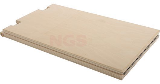 Incline board hout, verstelbaar in 4 standen 10°, 15°, 20° en 25°