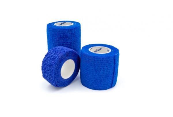 Detectaplast cohesive bandage 2,5 cm x 4,5 meter blauw
