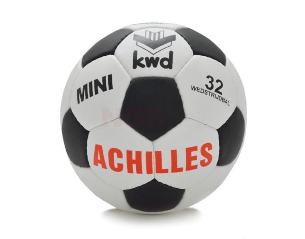 KWD Achilles mini bal gewicht 200 gram wit - zwart
