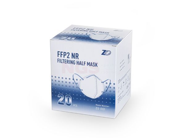 Mondmasker FFP2 zonder ventiel à 2 x 10 stuks L&R