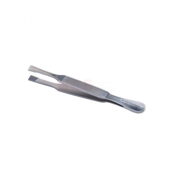 Bergh epileerpincet met schuine bek van 5 mm lengte 11 cm
