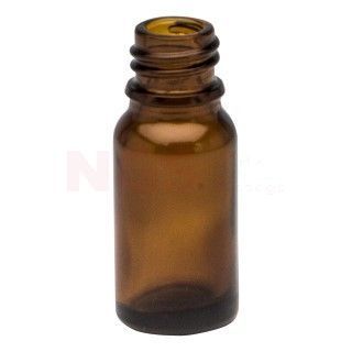 Pipet/druppel flesje bruin glas rond 10 ml zonder dop (leeg)