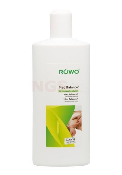 Rowo med balance massage-gel hypoallergeen 1000 ml - 1 liter oude verpakking