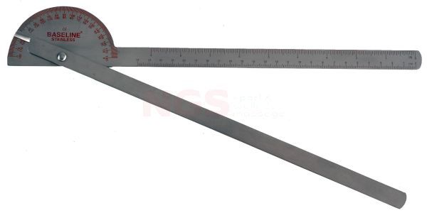 SAEHAN RVS goniometer 20 cm 180° per 1°